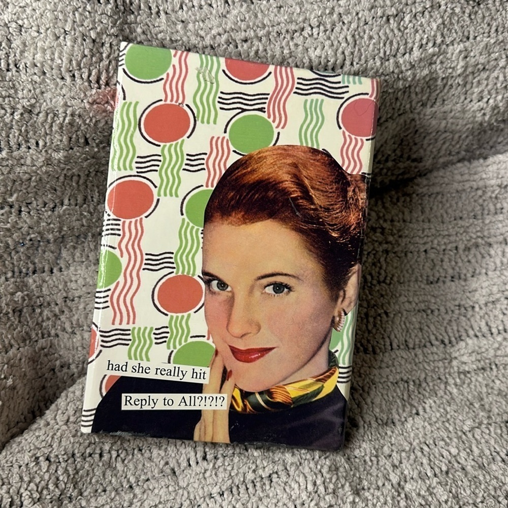 Anne Taintor Vintage Magnetic Office Set- Notepad & 4 types of Sticky Notes-Cute